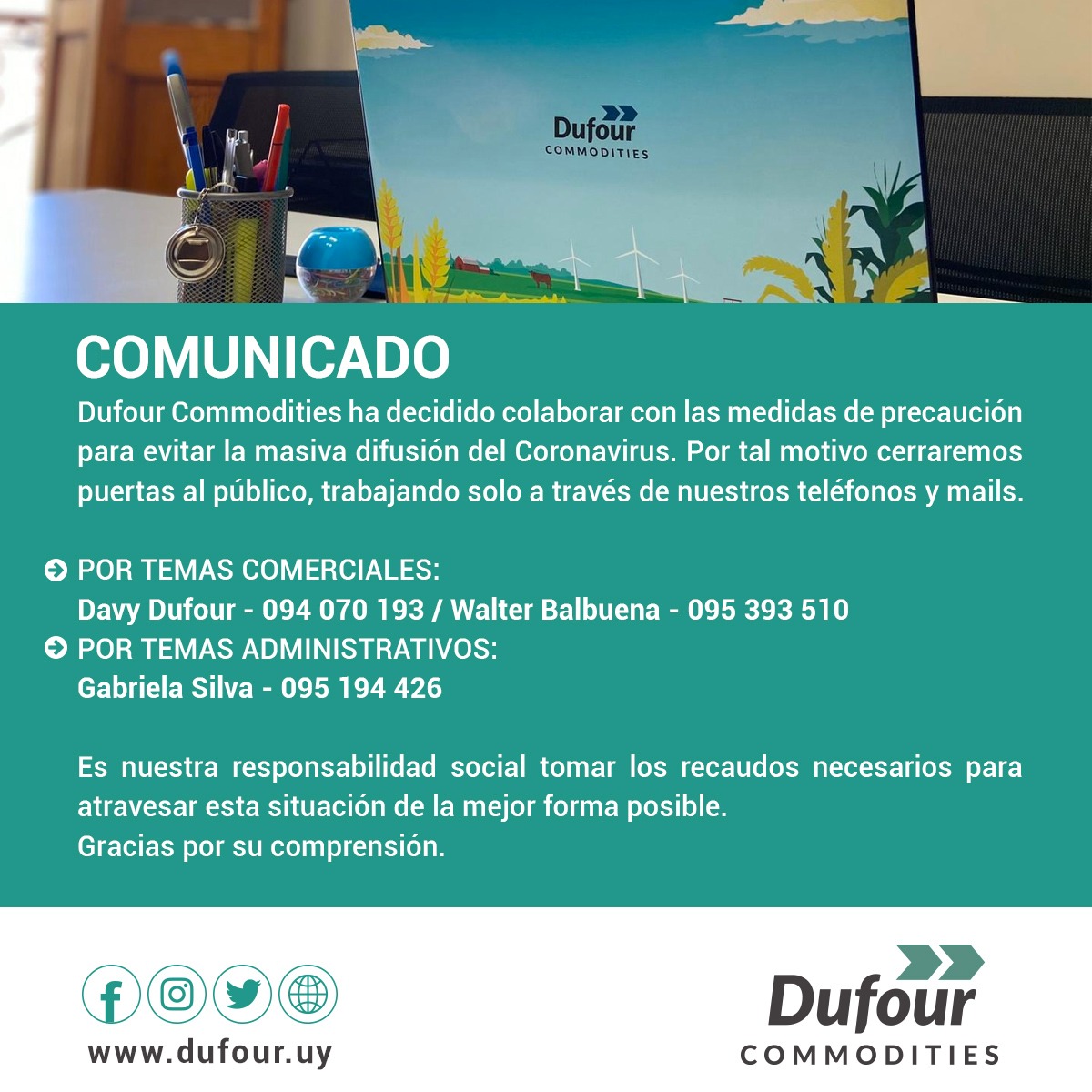COMUNICADO IMPORTANTE